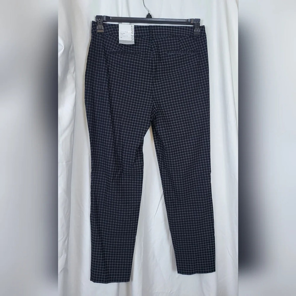 NWT Nine West Black & White Grid High Rise Slim Ankle Tappered Pants‎ Size 14 - Picture 5 of 8